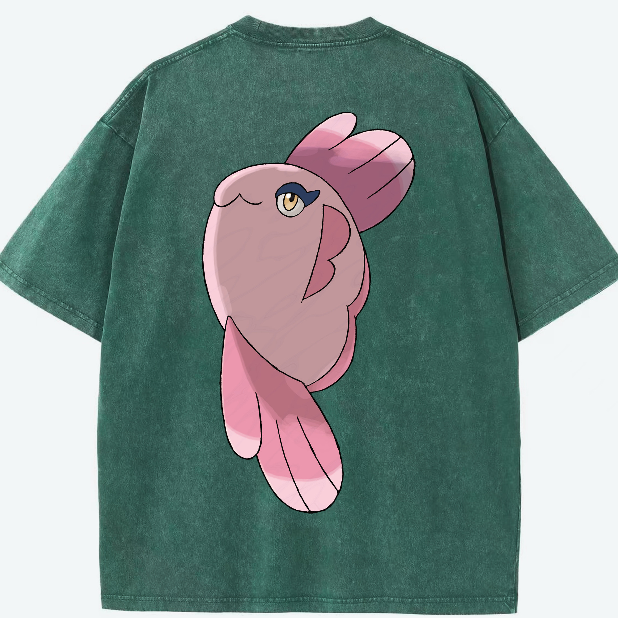 （画像用） ポケットモンスター Pokémon 綿100% ヴィンテージ風 半袖Tシャツ（背面プリント）
